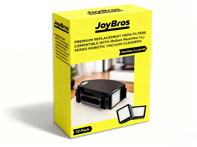 JoyBros 12-Pack Replacement HEPA Filter Compatible for iRobot Roomba Combo i,e,j Series:E5 E6 i1 i3 i4 i5 i6 i7 i8 J5 J6 J8 J9 And All Plus Versions NOT for Combo J7/9 10 Max - Image 2